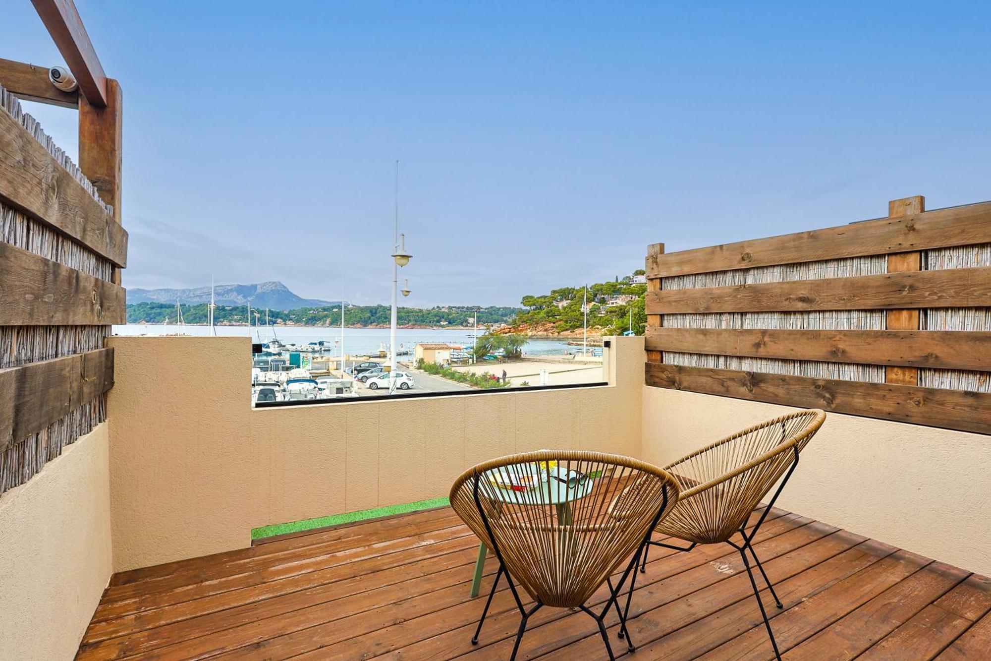Chambre D'Hote Luxe Vue Mer Boheme Le Pradet Exteriör bild